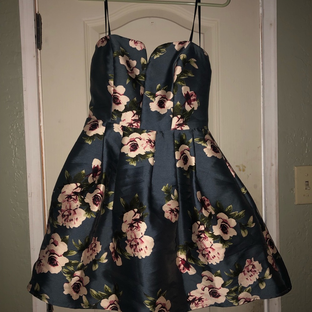 Strapless Mini Homecoming Dress